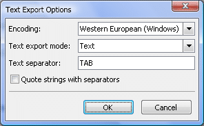 June 2014: GSelector Text Export Options
