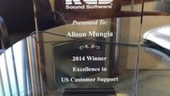 January 2015: Alison Mungia Award